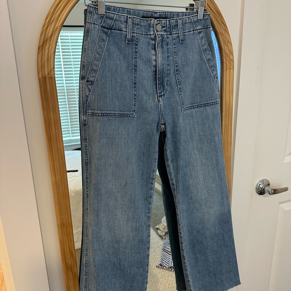 Denim Wide-Leg Jeans